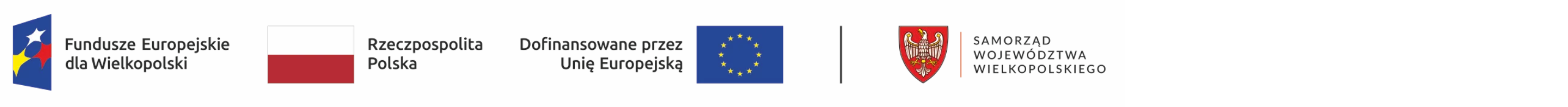 Fundusze Europejskie dla Wielkopolski · Rzeczpospolita Polska · Dofinansowane przez Unię Europejską · Samorząd Województwa Wielkopolskiego